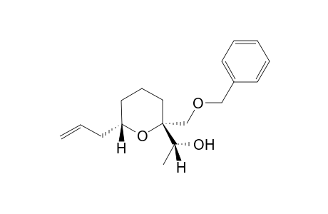 (1R)-1-[(2R,6S)-2-(phenylmethoxymethyl)-6-prop-2-enyl-2-oxanyl]ethanol