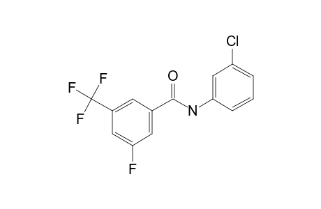 3-Fluoro-5-trifluoromethylbenzamide, N-(3-chlorophenyl)-