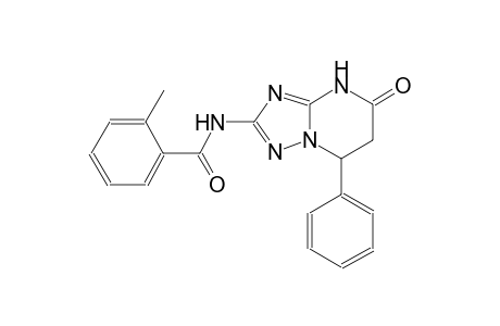 2-methyl-N-(5-oxo-7-phenyl-4,5,6,7-tetrahydro[1,2,4]triazolo[1,5-a]pyrimidin-2-yl)benzamide