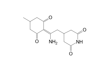 4-[2-Amino-2-(4-methyl-2,6-dioxocyclohexylidene)ethyl]-2,6-piperidinedione
