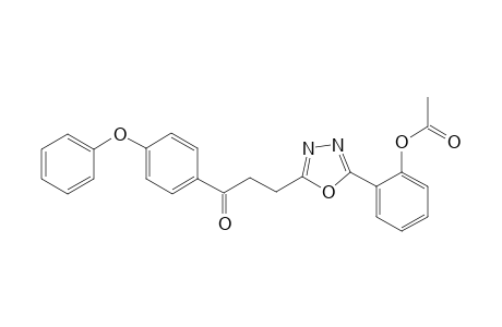 1-(p-Phenoxyphenyl)-3-[5'-(2"-acetoxyphenyl)-1',3',4'-oxadiazol-2'-yl]propan-1-one
