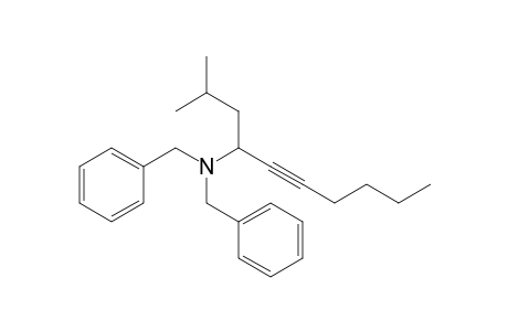 N,N-Dibenzyl-2-methyl-5-decyn-4-amine