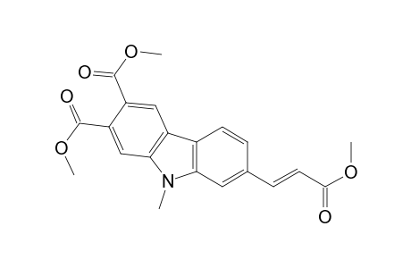 (E)-Dimethyl 7-(3-methoxy-3-oxoprop-1-enyl)-9-methyl-9H-carbazole-2,3-dicarboxylate