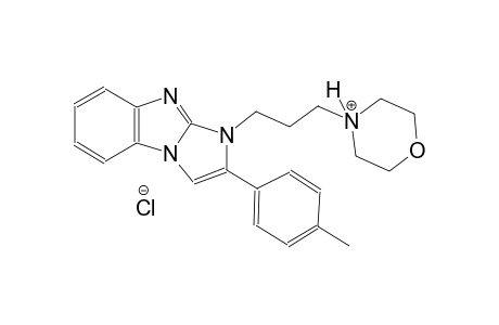 4-{3-[2-(4-methylphenyl)-1H-imidazo[1,2-a]benzimidazol-1-yl]propyl}morpholin-4-ium chloride
