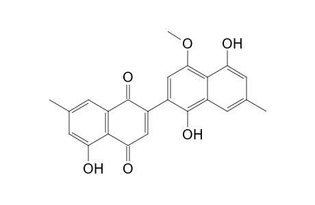 [2,2'-Binaphthalene]-1,4-dione, 1',5,5'-trihydroxy-4'-methoxy-7,7'-dimethyl-