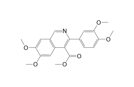 4-Isoquinolinecarboxylic acid, 3-(3,4-dimethoxyphenyl)-6,7-dimethoxy-, methyl ester
