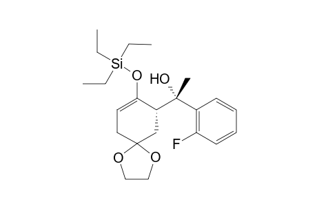 1-(8-((Triethylsilyl)oxy)-1,4-dioxaspiro-[4.5]dec-7-ene-9-yl)-1-(2-fluorophenyl)ethanol