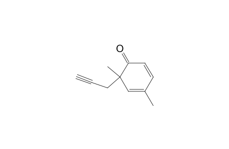 4,6-Dimethyl-6-(2-propynyl)-2,4-cyclohexadien-1-one