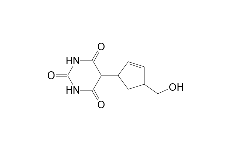 5-[4'-(Hydroxymethyl)cyclopent-2'-enyl]pyrimidine-2,4,6(1H,3H,5H)-trione