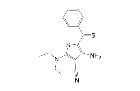 3-Thiophenecarbonitrile, 4-amino-2-(diethylamino)-5-(phenylthioxomethyl)-