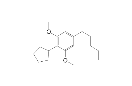 2-Cyclopentyl-1,3-dimethoxy-5-pentylbenzene