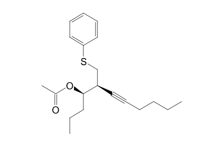 (4R*,5S*)-5-Phenylthiomethyl-6-undecyn-4-ol acetate