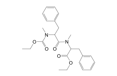 phe-phe, N,N'-Dimethyl-N-ethoxycarbonyl-, ethyl ester (isomer 1)