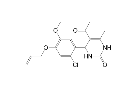 5-acetyl-4-[4-(allyloxy)-2-chloro-5-methoxyphenyl]-6-methyl-3,4-dihydro-2(1H)-pyrimidinone