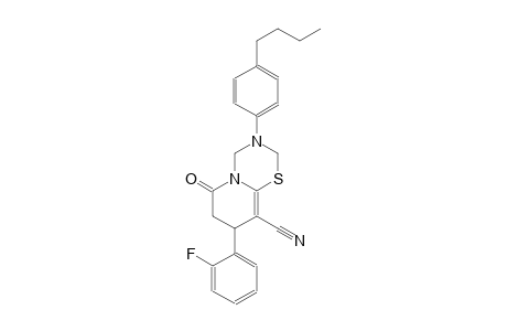 2H,6H-pyrido[2,1-b][1,3,5]thiadiazine-9-carbonitrile, 3-(4-butylphenyl)-8-(2-fluorophenyl)-3,4,7,8-tetrahydro-6-oxo-