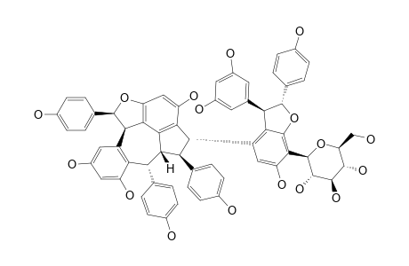 VATALBINOSIDE_B;VATICANOL_B_12C_C-BETA-D-GLUCOPYRANOSIDE-{(3-S*,4-S*,4A-R*,5-R*,9B-R*,10-R*)-3-[(2-R*,3-R*)-3-(3,5-DIHYDROXYPHENYL)
