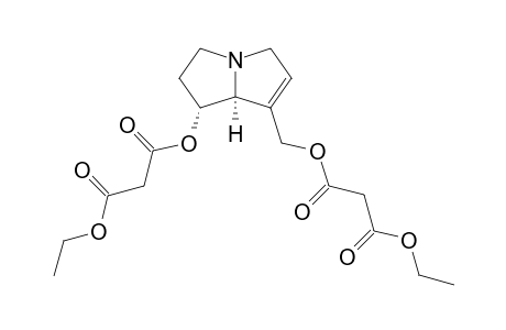 Propanedioic acid, [1-(3-ethoxy-1,3-dioxopropoxy)-2,3,5,7a-tetrahydro-1H-pyrrolizin-7-yl]methyl ethyl ester, (1R-trans)-