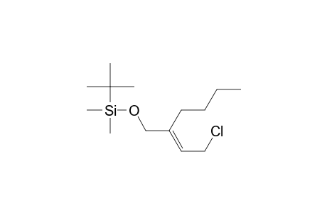 (E)-3-t-butyldimethylsilyloxymethyl-1-chlorohept-2-ene