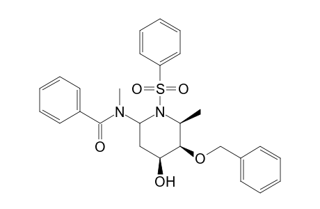 N-[(3S,4S,5R,6S)-4-Hydroxy-5-benzyloxy-6-methyl-1-(phenylsulfonyl)piperidinyl]-N-methylbenzamide