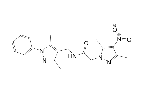 2-(3,5-dimethyl-4-nitro-1H-pyrazol-1-yl)-N-[(3,5-dimethyl-1-phenyl-1H-pyrazol-4-yl)methyl]acetamide