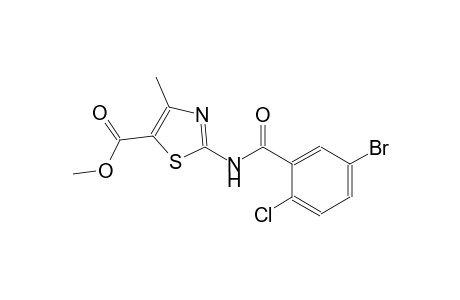5-thiazolecarboxylic acid, 2-[(5-bromo-2-chlorobenzoyl)amino]-4-methyl-, methyl ester