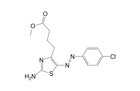 Methyl 4-[2'-amino-5'-(p-chlorophenyl)azothiazol-4'-yl]-butanoate