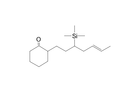 2-[5'-Heptenyl-3'-(trimethylsilyl)]cyclohexanone