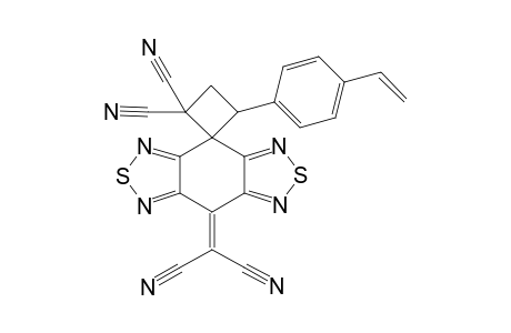 spiro[2,2,Dicyano-4-[(4-vinyl)phenyl]cyclobutane-1,1'-bis[1,2,5]thiadiazolodicyanocyclohexanemethane