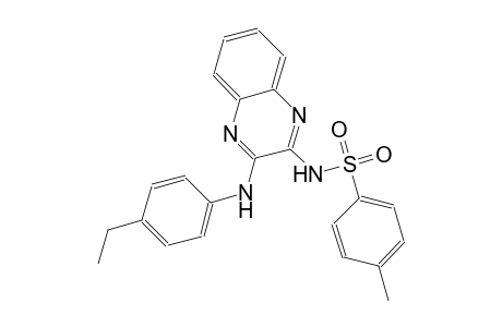 benzenesulfonamide, N-[3-[(4-ethylphenyl)amino]-2-quinoxalinyl]-4-methyl-