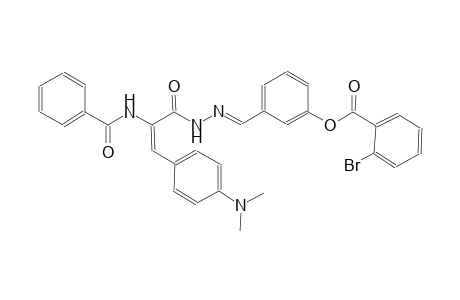 3-[(E)-(2-{(2E)-2-(benzoylamino)-3-[4-(dimethylamino)phenyl]-2-propenoyl}hydrazono)methyl]phenyl 2-bromobenzoate