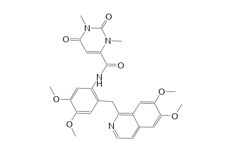 4-pyrimidinecarboxamide, N-[2-[(6,7-dimethoxy-1-isoquinolinyl)methyl]-4,5-dimethoxyphenyl]-1,2,3,6-tetrahydro-1,3-dimethyl-2,6-dioxo-