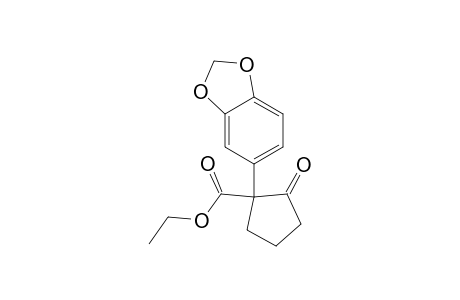 1-(1,3-benzodioxol-5-yl)-2-keto-cyclopentanecarboxylic acid ethyl ester