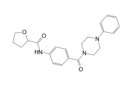 N-{4-[(4-phenyl-1-piperazinyl)carbonyl]phenyl}tetrahydro-2-furancarboxamide