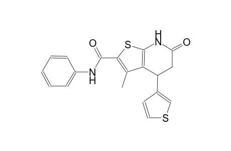 thieno[2,3-b]pyridine-2-carboxamide, 4,5,6,7-tetrahydro-3-methyl-6-oxo-N-phenyl-4-(3-thienyl)-