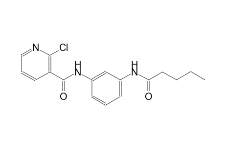 2-chloro-N-[3-(pentanoylamino)phenyl]nicotinamide