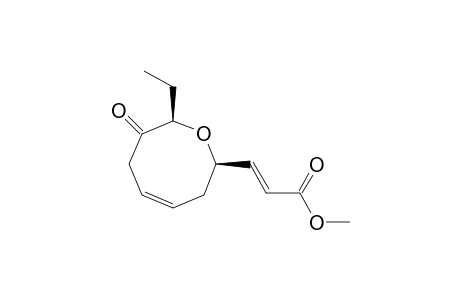 (2R,8R)-2-Ethyl-8-(2-(methoxycarbonyl)vinyl)-7,8-dihydro-4H-oxocin-3-one