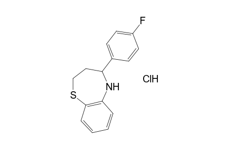 4-(p-fluorophenyl)-2,3,4,5-tetrahydro-1,5-benzothiazepine, hydrochloride