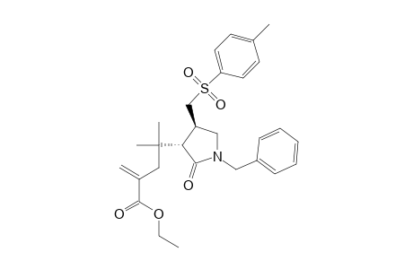 trans-N-Benzyl-3-(1,1-dimethyl-3-ethoxycarbonyl-3-buten-1-yl)-4-p-toluenesulfonylmethyl-pyrrolidin-2-one