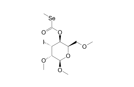 METHYL-3-DEOXY-3-IODO-2,6-DI-O-METHYL-4-O-(METHYLSELENO)-CARBONYL-BETA-D-GULOSIDE