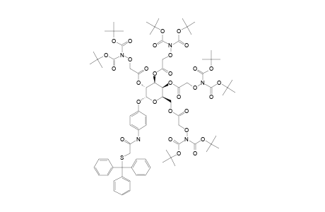 4-(TRITYLMERCAPTOACETAMIDE)-PHENYL-2,3,4,6-TETRA-O-(BOC2-N-OCH2-CO)-ALPHA-D-GALACTOPYRANOSIDE