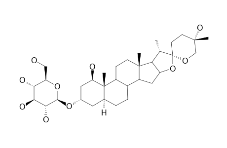 (25R)-5-ALPHA-SPIROSTANE-1-BETA,3-ALPHA,25-TRIOL-3-O-BETA-D-GLUCOPYRANOSIDE