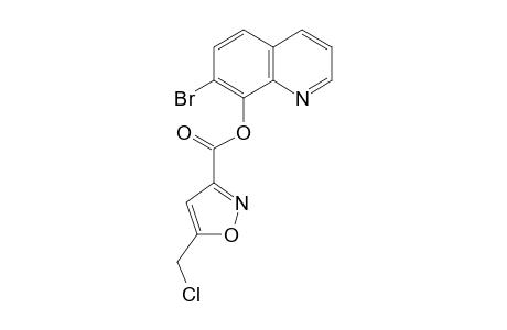 3-Isoxazolecarboxylic acid, 5-(chloromethyl)-, 7-bromo-8-quinolinyl ester