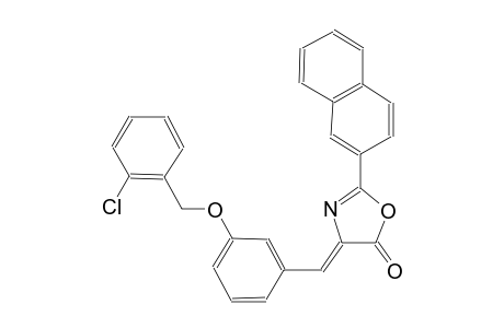 (4Z)-4-{3-[(2-chlorobenzyl)oxy]benzylidene}-2-(2-naphthyl)-1,3-oxazol-5(4H)-one