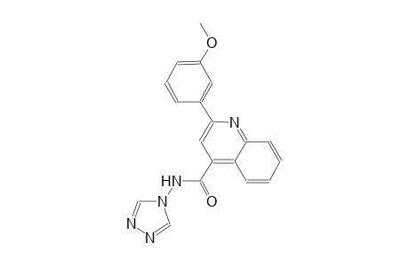 2-(3-methoxyphenyl)-N-(4H-1,2,4-triazol-4-yl)-4-quinolinecarboxamide