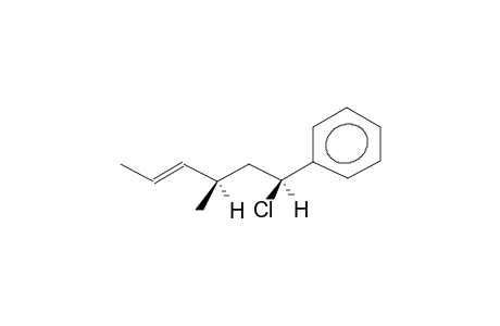 ERYTHRO-(1-CHLORO-3-METHYLHEX-4E-ENYL)BENZENE