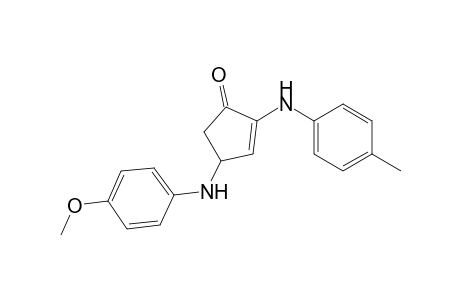 2-Cyclopenten-1-one, 4-[(4-methoxyphenyl)amino]-2-[(4-methylphenyl)amino]-