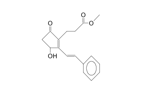 Methyl 3-(3-hydroxy-5-oxo-2-(.beta.-styryl)-1-cyclopentenyl)-propionate