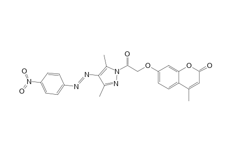 1-(4-Methylcoumarinyl-7-oxyacetyl)-3,5-dimethyl-4-(4-nitrophenylazo)pyrazole