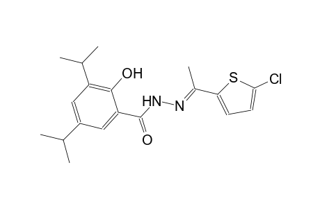N'-[(E)-1-(5-chloro-2-thienyl)ethylidene]-2-hydroxy-3,5-diisopropylbenzohydrazide