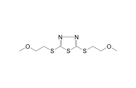 2,5-bis(2-methoxyethylsulfanyl)-1,3,4-thiadiazole